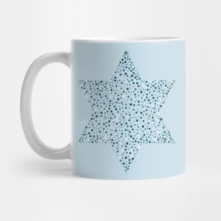 Israel Independence Day holiday flat design icon star of david shape Mug